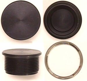 Bouchon d'étanchéité en aluminium M22 avec écrou inclus