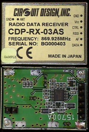 FBRX-01 869.925 MHz LCD sans cadre
